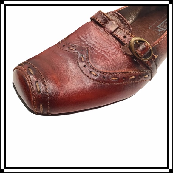 PIKOLINOS Leather Mary-Jane Style Slip-Ons. 36 - Picture 9 of 11